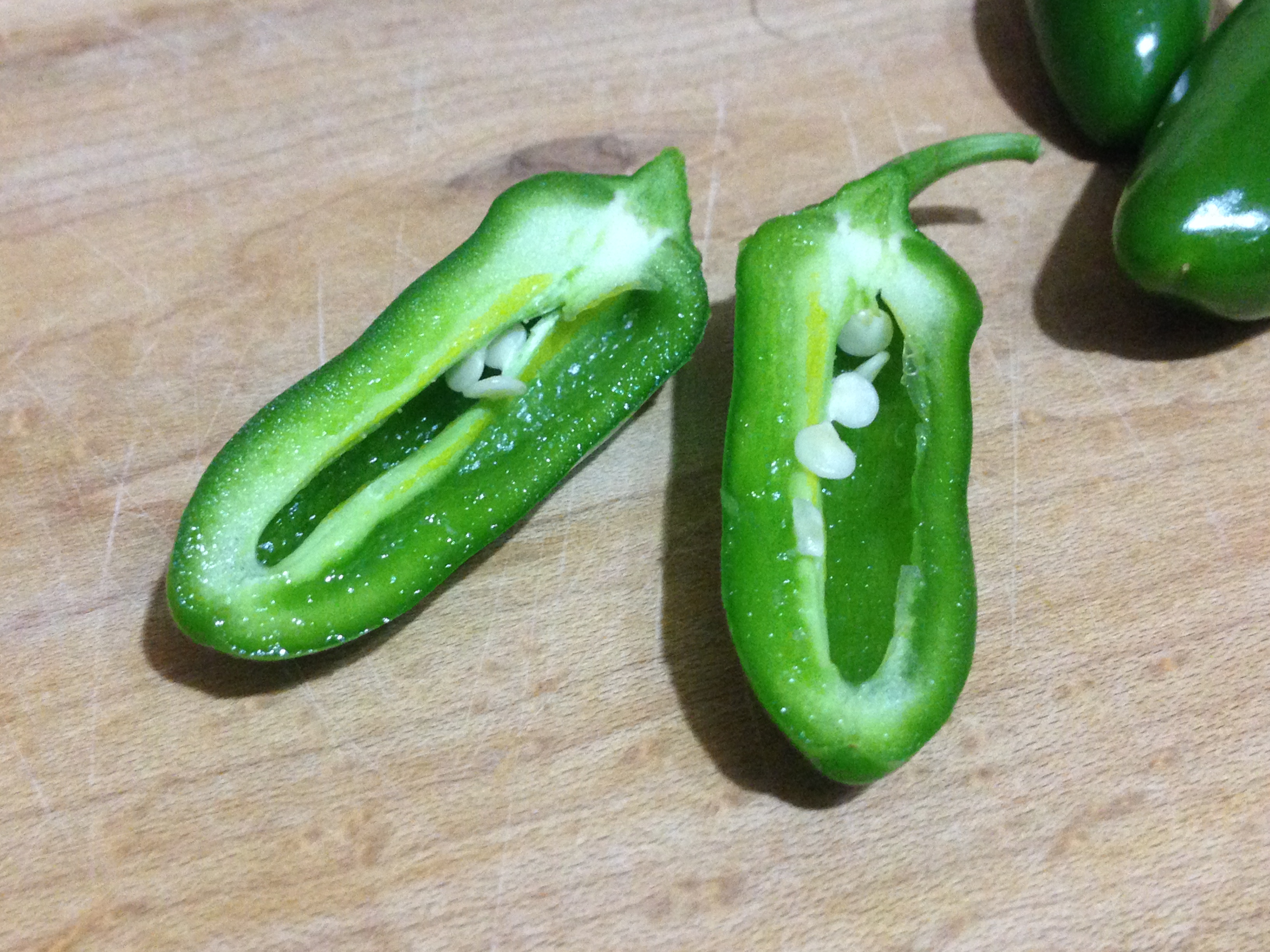 jalepenos cut